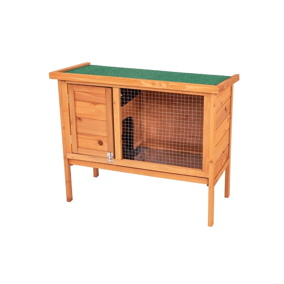 image 1 of Oypla Single Rabbit Hutch 820x390x700mm