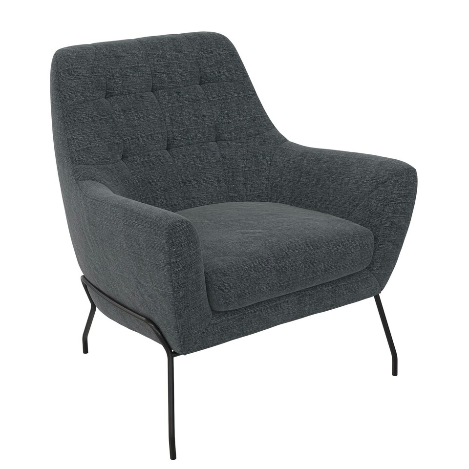 image 1 of Brayden Upholstered Accent Chair Charcoal Grey | Charcoal