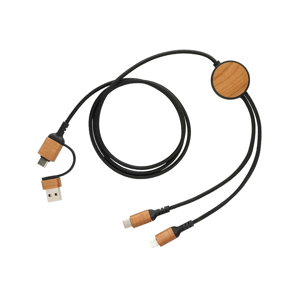 image 1 of XD Collection Ohio 6-In-1 Cable - Black - One Size