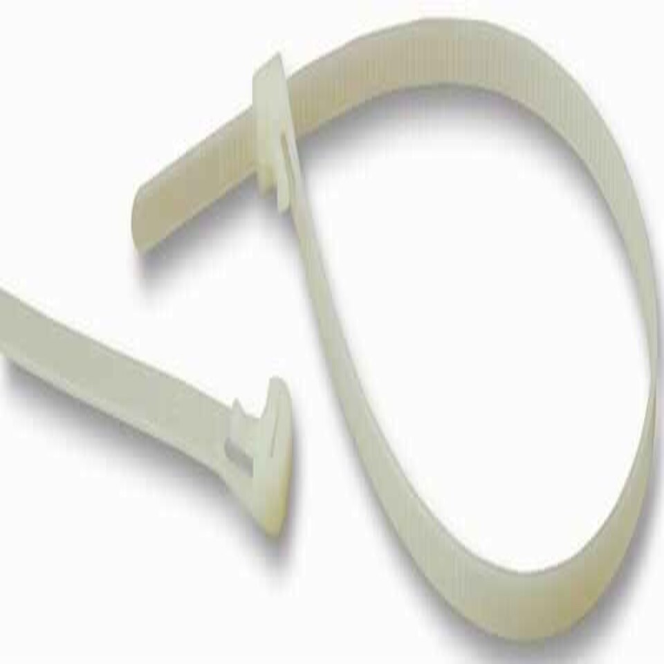 PRO POWER - Reusable Cable Ties 300mm x 8.00mm Natural 100 Pack