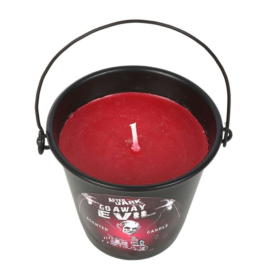 image 1 of Something Different Go Away Evil Bucket Scented Candle - Black - One Size
