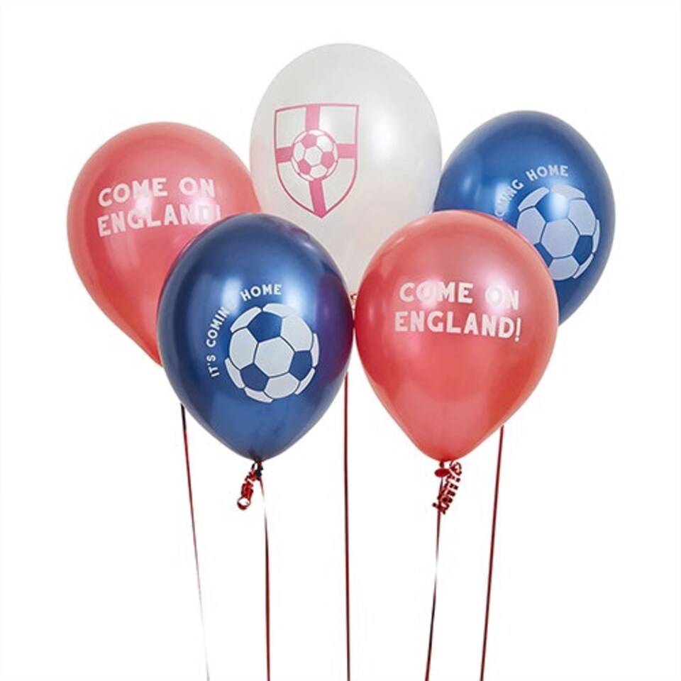 Come on England It's Coming Home Latex Balloons 30cm / 12 in - Pack of 5