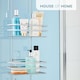 image 6 of House of Home Shower Caddy 3 Tier Bathroom Storage Organiser Over The Door Silver | Silver