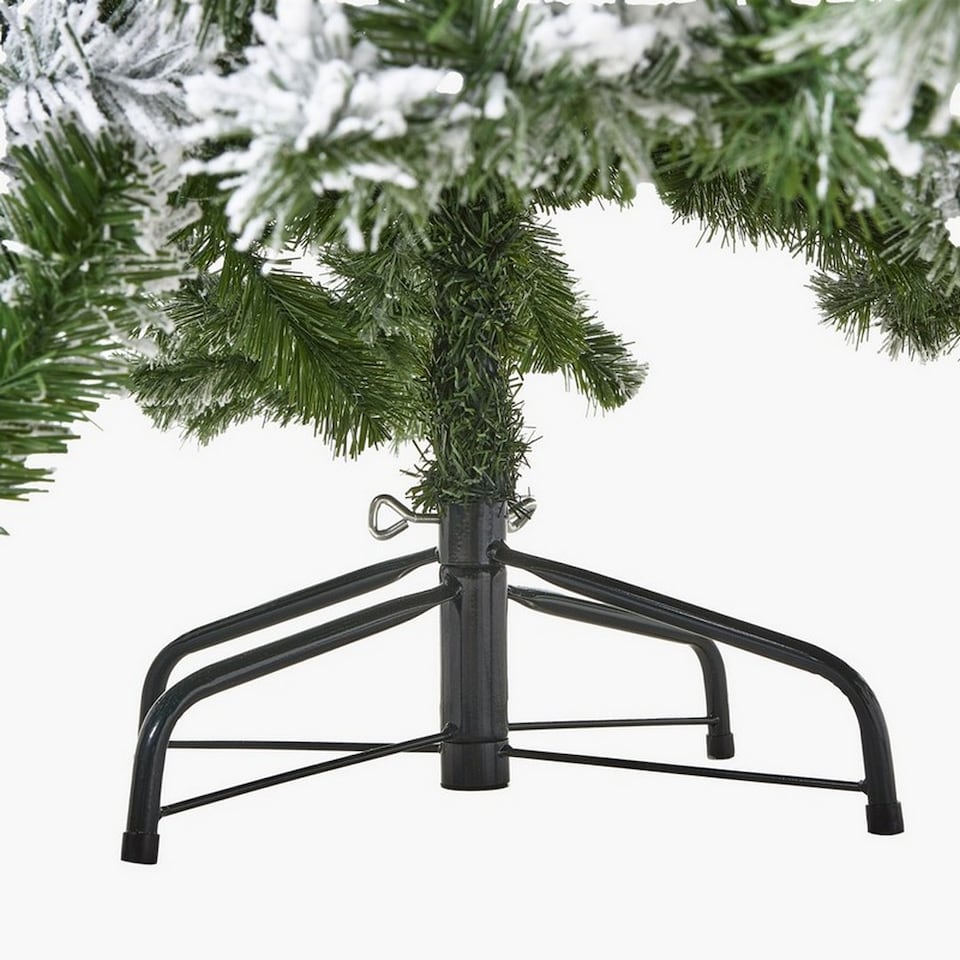 image 1 of Extra Large Snowy Spruce Tree - Plastic - Height 213 cm - White