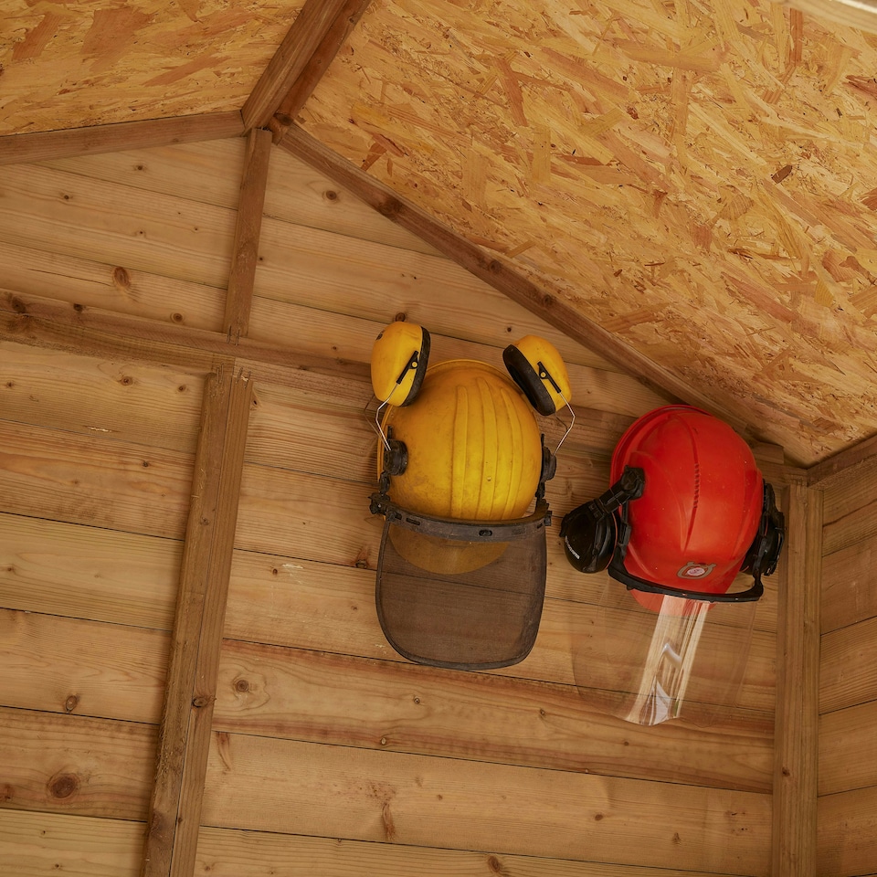 image 1 of Rowlinson Shiplap Apex Shed Single Door 4x6