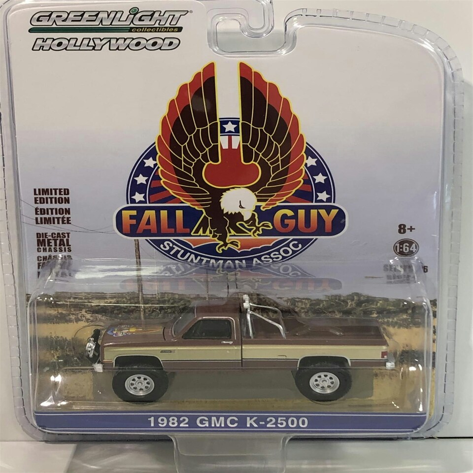 image 1 of Fall Guy Stuntman Association 1982 GMC K-2500 1:64 Scale Greenlight 44860F