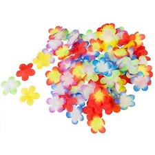Assorted Hawaiian Fabric Flower Embellishments - Pack of 300