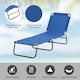 image 4 of Outsunny Folding Lounge Chair Outdoor Chaise Lounge for Bench Patio