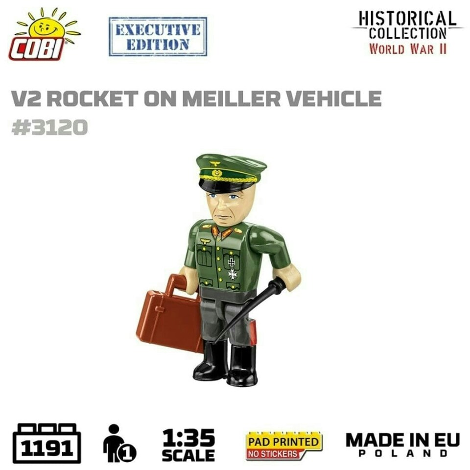 image 1 of V2 rocket on Meiller vehicle brick model - COBI 3120 - 1210 bricks EXECUTIVE EDITION