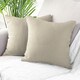 image 2 of Two Pack Waffle Cushion Covers 65 x 65cm - 100% Cotton Cream | Taupe