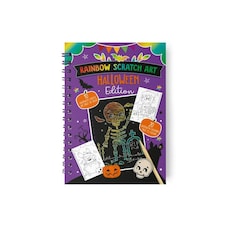 Halloween Rainbow Scratch Art and Colouring Book