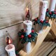 image 5 of 40cm Premier Christmas Candlebridge with 7 Flickering Bulb in Light Wood Finish Mains Operated