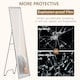image 6 of HOMCOM Full Length Mirror Free Standing Mirror Dressing Mirror with PS Frame Modern Wall Mirror for Living Room and Bedroom 34  144cm, Silver