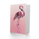 image 2 of Tribal Flamingo Artwork Pink Animal Bird Lover Birthday Card