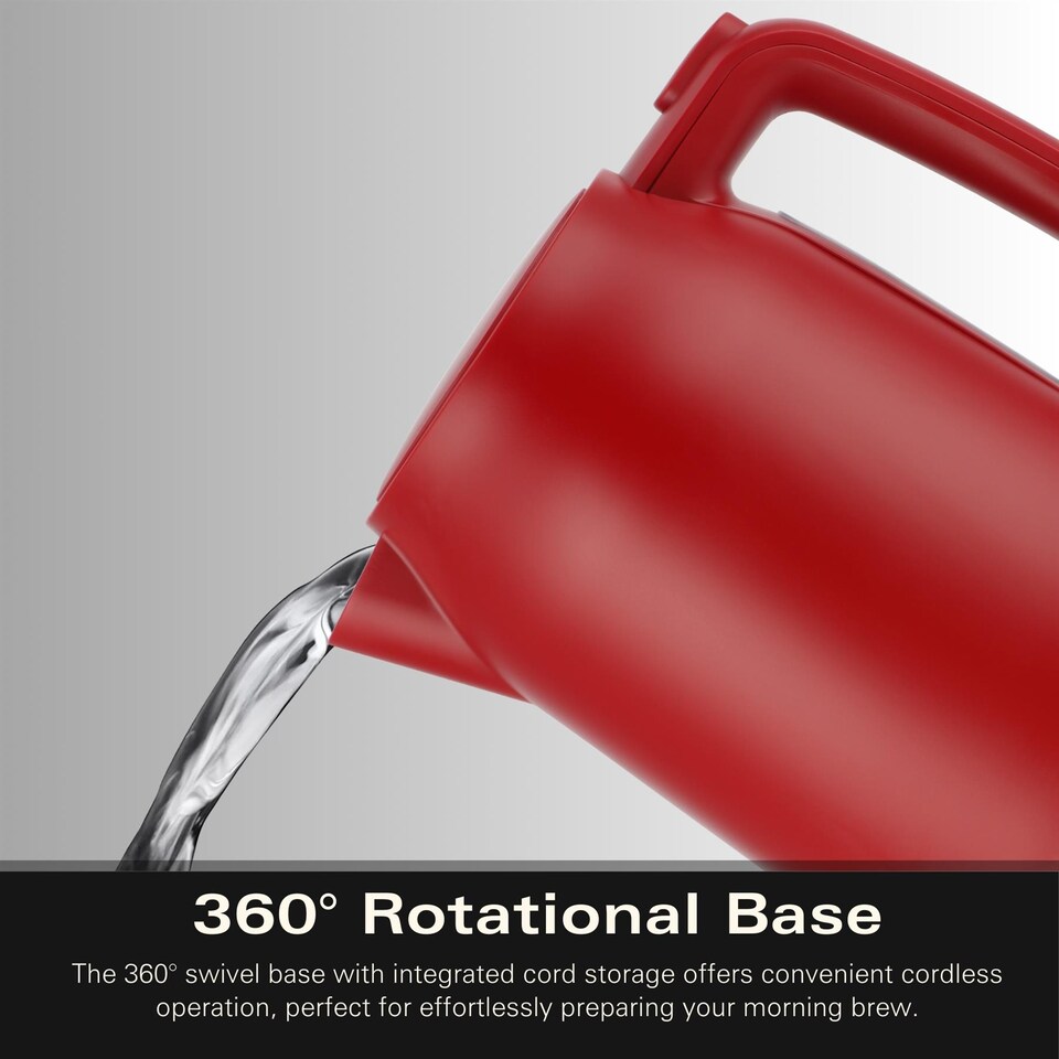 image 1 of Hamilton Beach Ella Red Kettle & Toaster Set