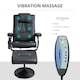 image 3 of HOMCOM Massage Recliner Chair Cushioned Ottoman 10 Point Vibration Black