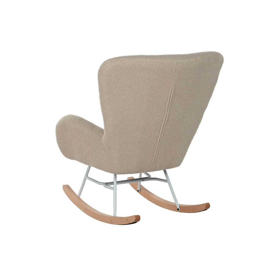 image 1 of Rocking Chair Home ESPRIT White Polyester Metal 74 X 90 X 95 cm White
