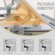 image 6 of HOMCOM Kids Desk and Chair Set Adjustable Tiltable with Drawer Pen Slot Hook 