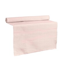 Nicola Spring Cotton Fabric Table Runner - 48cm x 183cm - Baby Pink Pink