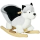 image 1 of HOMCOM Husky-Shaped Baby Rocking Horse with Seatbelt, for Ages 18-36 Months