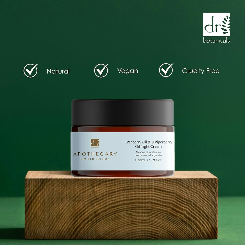 image 1 of Dr Botanicals Cranberry Oil & Juniperberry Oil Night Cream 50ml