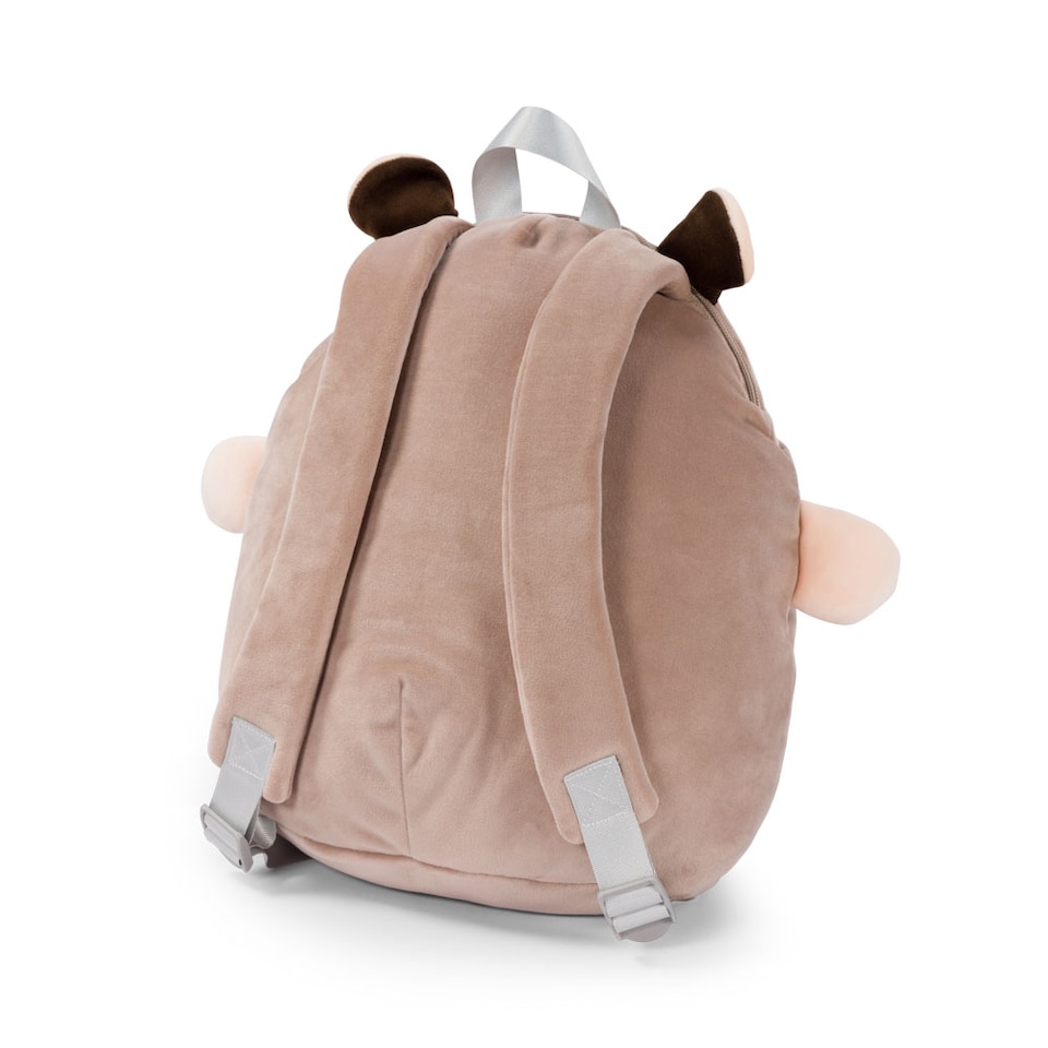 image 1 of Noxxiez Kids Travel Pillow Backpack Cushion - Hedgehog