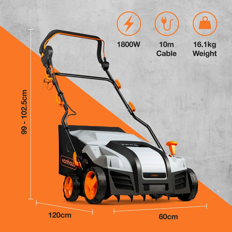 image 1 of VonHaus Lawn Scarifier 1800W