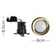 image 3 of ValueLights 10 Pack Fire Rated Antique Brass GU10 Recessed Ceiling Downlights Spotlights