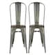 image 2 of Fusion Dining Chair in Metal in Gun metal, 2 pieces Grey | Gun colour