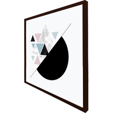Triangles & semi circle pattern (Picture Frame) Brown | XL