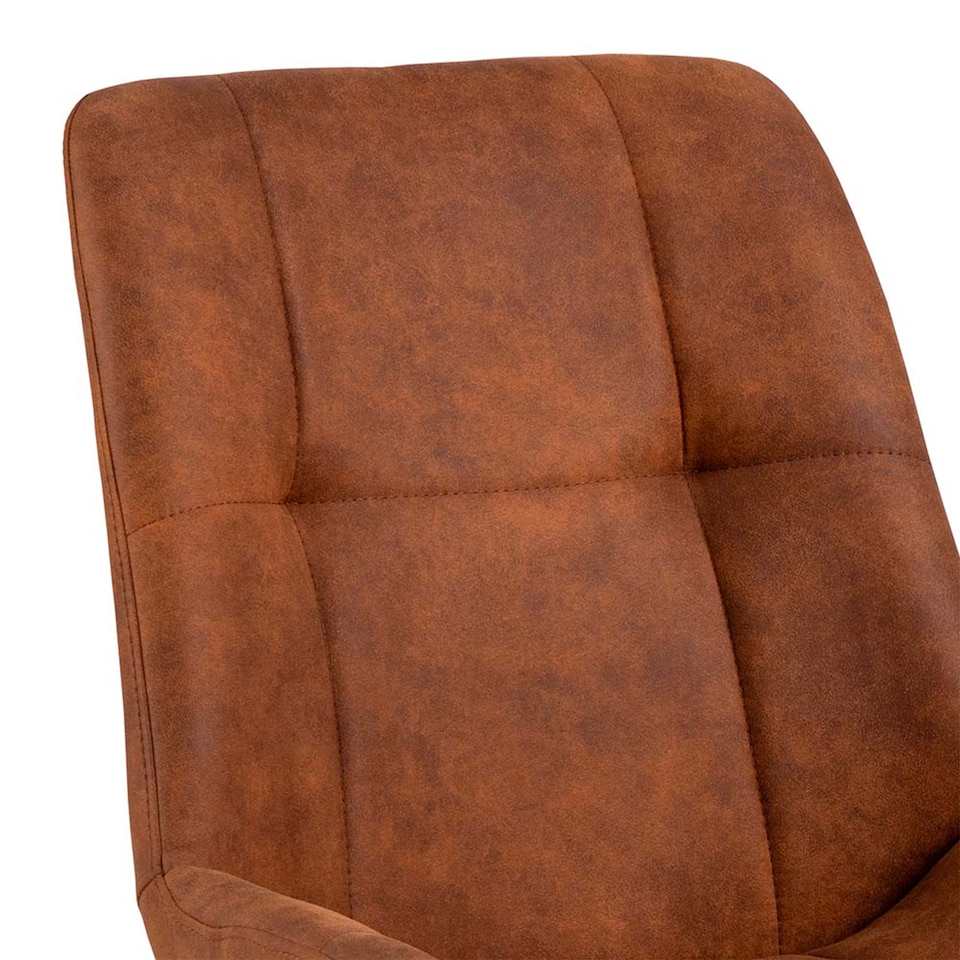image 1 of Waylor Dining Chair in Brown Fabric Set of 2