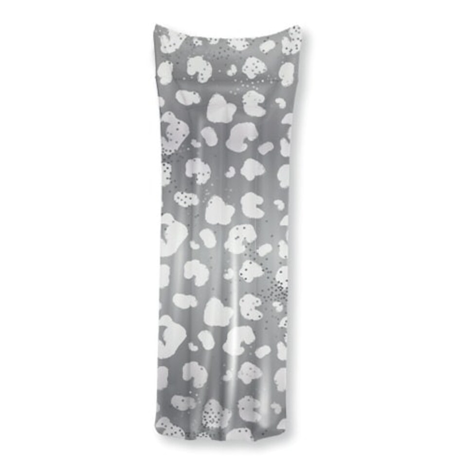Inflatable Grey Leopard Print Confetti Pool Float