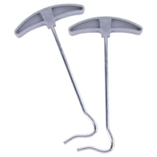 Redwood Tent Peg Extractor - 24cm - Grey - Pack of 2