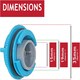 image 4 of SPARES2GO Water Tank Cap Lid for Dirt Devil 11-in-1 5-in-1 Multifunction DDS04-P01 DDS04-E01 Steam Cleaner Blue