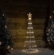image 2 of 1.35m Light up Christmas Cone Tree with 160 Warm White LEDs and Timer Function