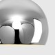 image 3 of ValueLights Arco Silver Ceiling Pendant Shade and B22 GLS LED 10W Warm White 3000K Bulb