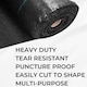 image 2 of Weed Control Membrane Barrier Fabric - 100gsm Heavy Duty - 4m x 10m | Black | 4M x 10M | 1