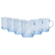 image 1 of Duralex Versailles Glass Coffee Mugs - 260ml - Marine - Pack of 6 Blue