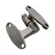image 3 of Right Self Aligning Ball Joint Hinge Heavy Duty Locker Door Hatch Self Colour Silver