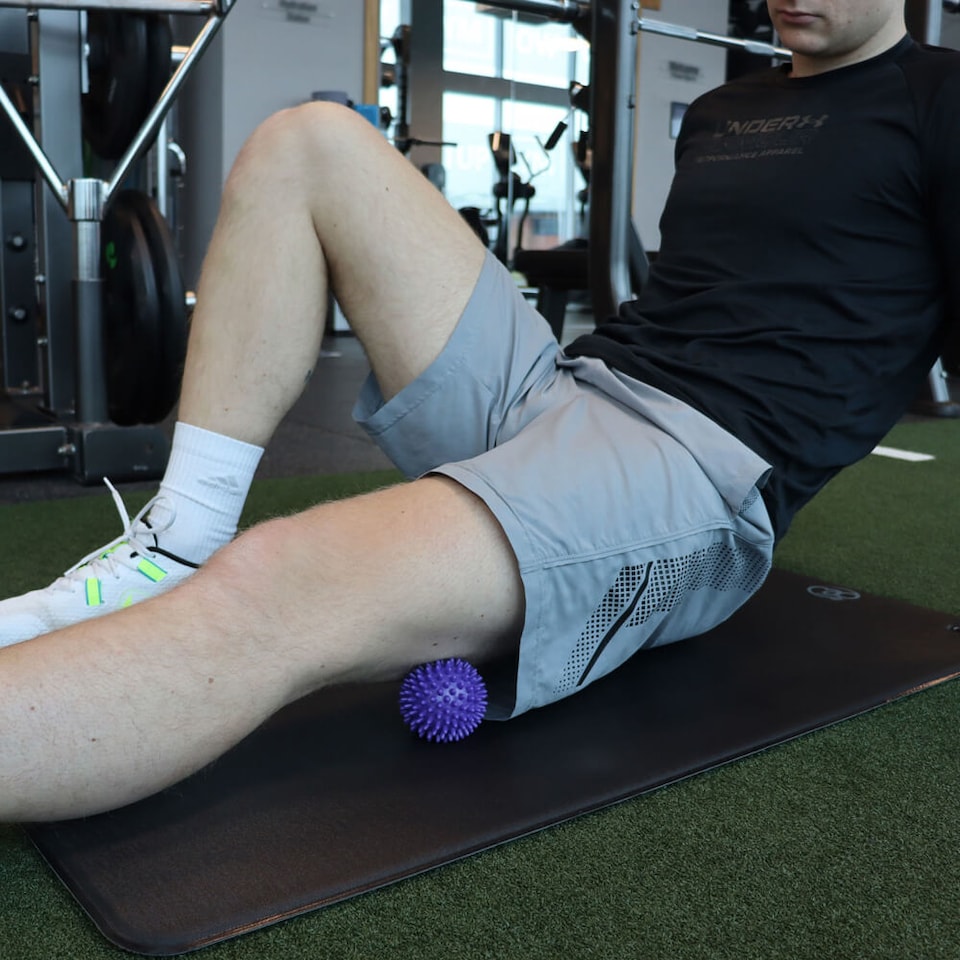 image 1 of Fitness Mad Spikey Massage Ball 7cm, Purple — Phthalate-free PVC | Purple | Purple | 7cm