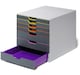 image 5 of Durable VARICOLOR Desktop Organiser 7 Drawer Colour Coded Modular Storage | A4+ | Grey