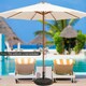 image 5 of COSTWAY 50 cm Round Umbrella Base Stand Patio Umbrella Holder
