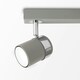 image 1 of ValueLights Rosie Cement Ceiling Bar Spotlight and GU10 Spotlight LED 5W Cool White 6500K Bulbs | Grey