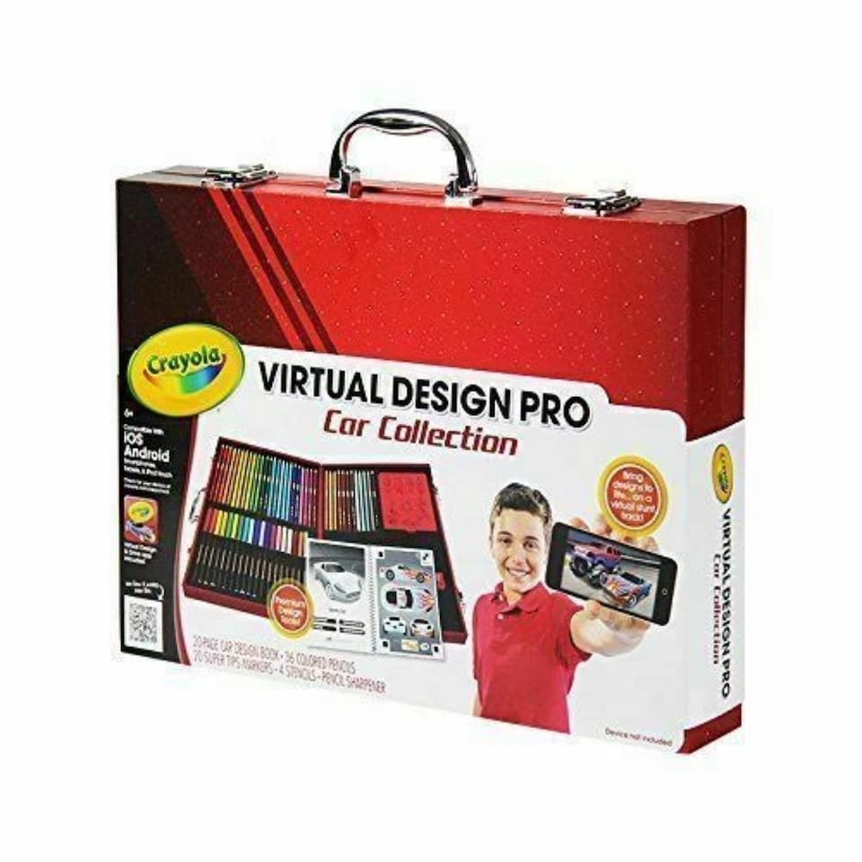 image 1 of Crayola Virtual Design Pro Cars Set