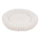 image 1 of Living and Home 6 Colour Soft Donut Pet Bed for Cats & Dogs,Warm & Cosy Retreat | White | White | XL | 1