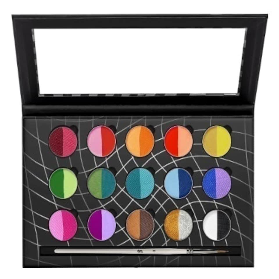 image 1 of Rainbow Split - 15 Pan Palette - Glisten Cosmetics Multi