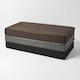 image 6 of Homescapes Brown Suede Orthopaedic Foam 2 Seater Booster Cushion | Brown | Chocolate | 100 x 50 x 10 cm