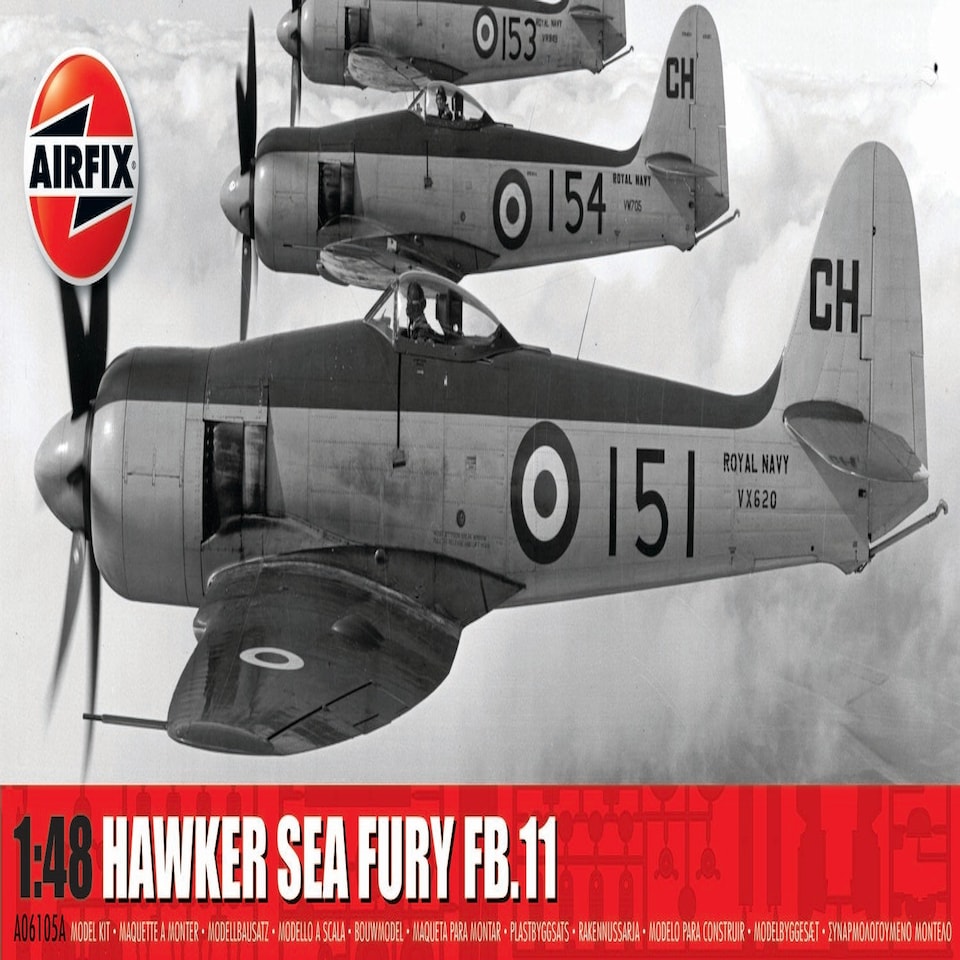 Airfix British Hawker Sea Fury FB.II (1:48 Scale)