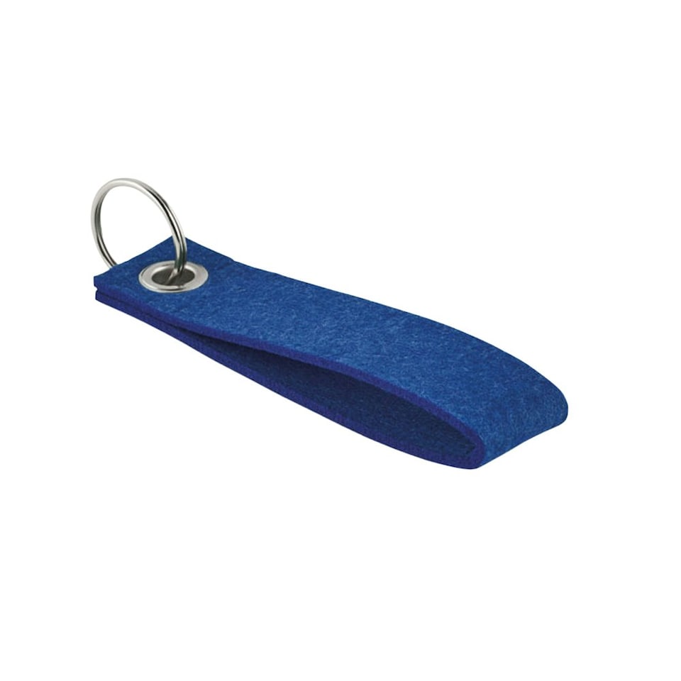 MidOcean Suora RPET Felt Keyring - Royal Blue - One Size