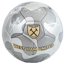 West Ham United FC Camo Signature Football - Silver - 5